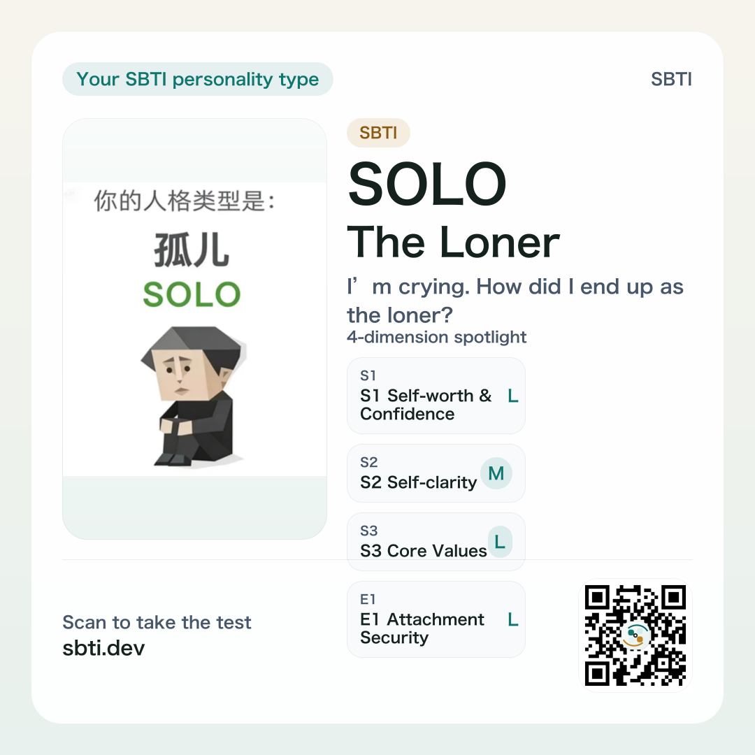 SOLO (The Loner) share card