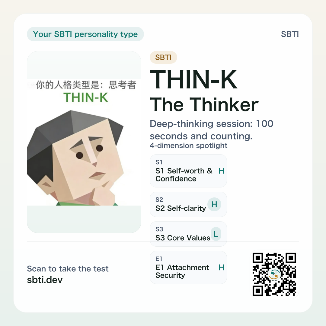 THIN-K (The Thinker) share card